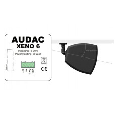 Настінний акустичний динамік AUDAC XENO6 потужність 80Вт чорний