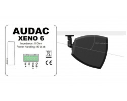 Настенный акустический динамик AUDAC XENO6 мощность 80Вт черный