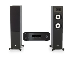 Акустическая система JBL Stage 180BLK + Yamaha R-S202 | 225Вт