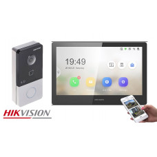 IP видеодомофон большой для дома и офиса Hikvision c wifi