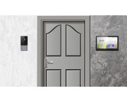 IP видеодомофон Hikvision POE DS-KH6110-WE1 + DS-KV6103-PE1 черный