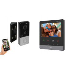 IP видеодомофон Hikvision DS-KH6100-E1 + DS-KV6103-PE1 черный