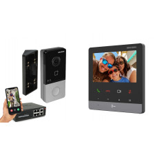 IP видеодомофон Hikvision POE DS-KH6100-E1 + DS-KV6103-PE1 черный