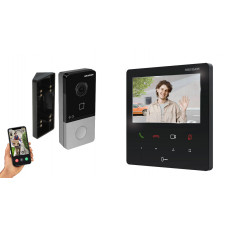 IP видеодомофон Hikvision DS-KH6110-WE1 + DS-KV6103-PE1 черный