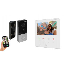 IP видеодомофон Hikvision DS-KH6110-WE1 + DS-KV6103-PE1 белый