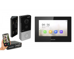 IP видеодомофон Hikvision POE DS-KH6320-LE1 + DS-KV6103-PE1 черный