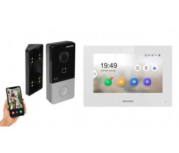 IP видеодомофон Hikvision DS-KH6320-LE1 + DS-KV6103-PE1 белый