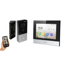 IP видеодомофон Hikvision DS-KH6320-WTE1 + DS-KV6103-PE1 черный