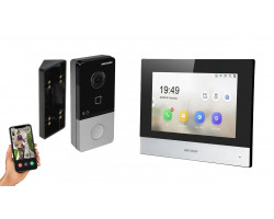 IP видеодомофон Hikvision DS-KH6320-WTE1 + DS-KV6103-PE1 черный