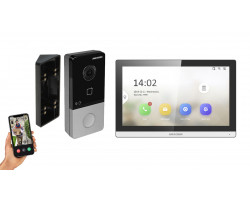 IP видеодомофон Hikvision DS-KH6350-WTE1 + DS-KV6103-PE1 черный