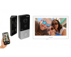 IP видеодомофон Hikvision DS-KH6350-WTE1 + DS-KV6103-PE1 белый