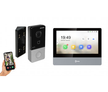 IP видеодомофон Hikvision DS-KH8350-TE1 + DS-KV6103-PE1 черный