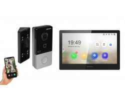 IP видеодомофон Hikvision DS-KH8520-WTE1 + DS-KV6103-PE1 черный