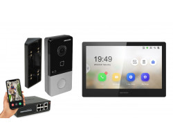 IP видеодомофон Hikvision POE DS-KH8520-WTE1 + DS-KV6103-PE1 черный