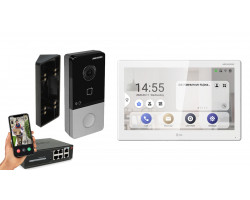 IP видеодомофон POE Hikvision DS-KH9510-WTE1 + DS-KV6103-PE1 белый