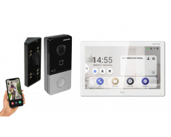 IP видеодомофон Hikvision DS-KH9510-WTE1 + DS-KV6103-PE1 белый