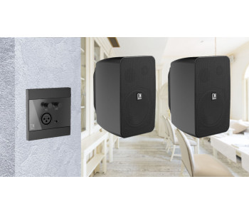 Активная акустическая система 2 динамика с панелью Audac 2WP205b черный