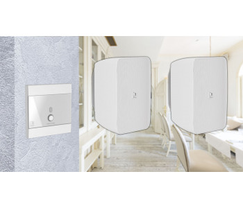 Активная блютуз акустическая система 2 динамика с панелью Audac 2WP220w белый