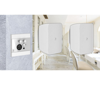 Активная блютуз акустическая система 2 динамика с панелью Audac 2WP225w белый