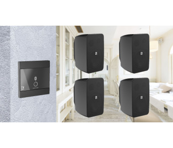 Активная блютуз акустическая система 4 динамика с панелью Audac 4WP220b черный