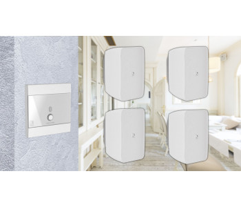 Активная блютуз акустическая система 4 динамика с панелью Audac 4WP220w белый