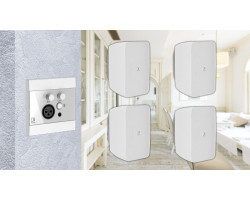 Активная блютуз акустическая система 4 динамика с панелью Audac 4WP225w белый