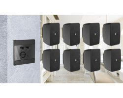 Активная акустическая система 8 динамика с панелью Audac 8WP205b черный