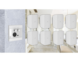 Активная акустическая система 8 динамиков с панелью Audac 8WP205w белый