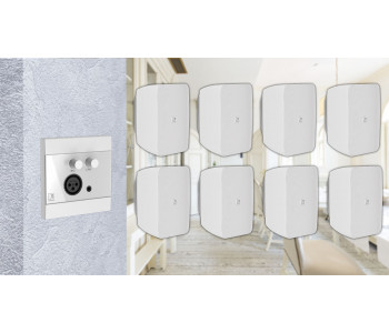 Активная акустическая система 8 динамиков с панелью Audac 8WP205w белый