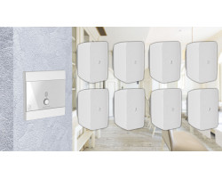 Активная блютуз акустическая система 8 динамиков с панелью Audac 8WP220w белый