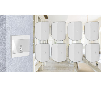 Активная блютуз акустическая система 8 динамиков с панелью Audac 8WP220w белый