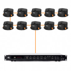 Акустическая система 10 потолочных динамиков Audac CALI424I/W