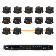 Акустическая система 14 потолочных динамиков Audac CALI424I/W