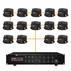Акустична система 14 стельових динаміків Audac CALI660I/W