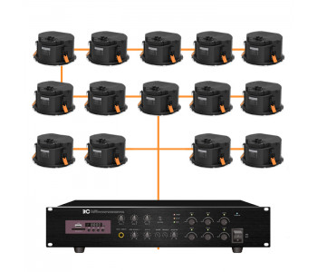Акустическая система 14 потолочных динамиков Audac CALI660I/W
