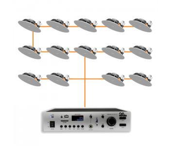 Акустическая система 14 потолочных динамика Audac CENA706I/W