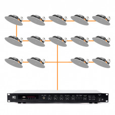 Акустична система 14 стельових динаміки Audac CIRA724I/W