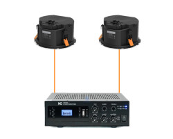 Акустическая система 2 потолочных динамика Audac CALI424I/W