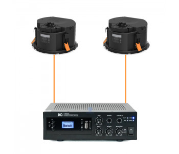 Акустическая система 2 потолочных динамика Audac CALI424I/W