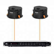 Акустическая система 2 потолочных динамика Audac CALI660I/W