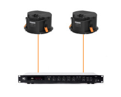 Акустическая система 2 потолочных динамика Audac CALI660I/W