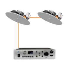 Акустическая система 2 потолочных динамика Audac CIRA724I/W