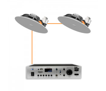 Акустическая система 2 потолочных динамика Audac CENA706I/W