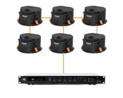 Акустична система 6 стельових динаміків Audac CALI660I/W