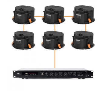 Акустична система 6 стельових динаміків Audac CALI660I/W