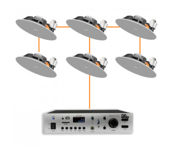 Акустическая система 6 потолочных динамика Audac CENA706I/W