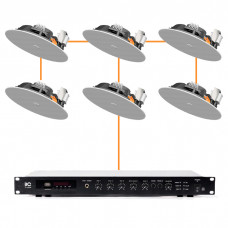 Акустична система 6 стельових динаміки Audac CIRA524I/W