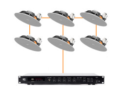 Акустическая система 6 потолочных динамика Audac CIRA724I/W