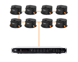 Акустическая система 8 потолочных динамиков Audac CALI660I/W