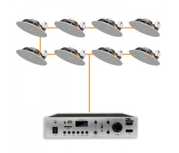 Акустическая система 8 потолочных динамика Audac CENA706I/W